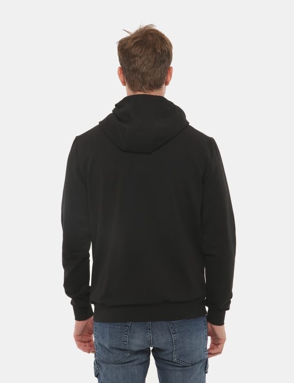 Felpa Antony Morato con cappuccio - 96% cotone 4% elastinaIl modello indossa la taglia L ed è alto 184 cm e la vestibilità è