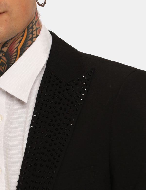 Giacca Antony Morato nero - COMPOSIZIONE E VESTIBILITÀ:Altre materieIl modello è alto 181 cm e indossa la taglia 48. La vest