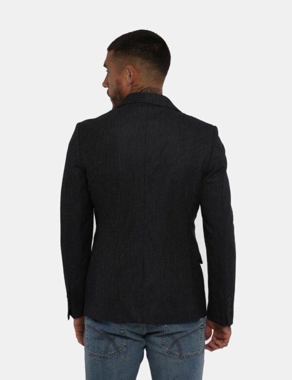 Giacca Antony Morato blu - COMPOSIZIONE E VESTIBILITÀ:80% poliestere 18% viscosa 2% elastanIl modello è alto 178 cm e indoss