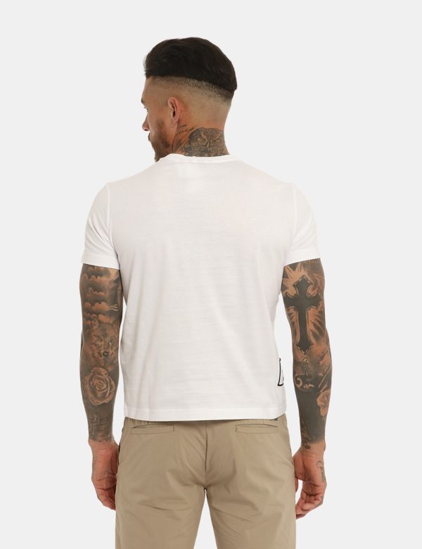 T-shirt Antony Morato bianca con stampa - COMPOSIZIONE E VESTIBILITÀ:100% cotoneIl modello è alto 178 cm e indossa la tagli