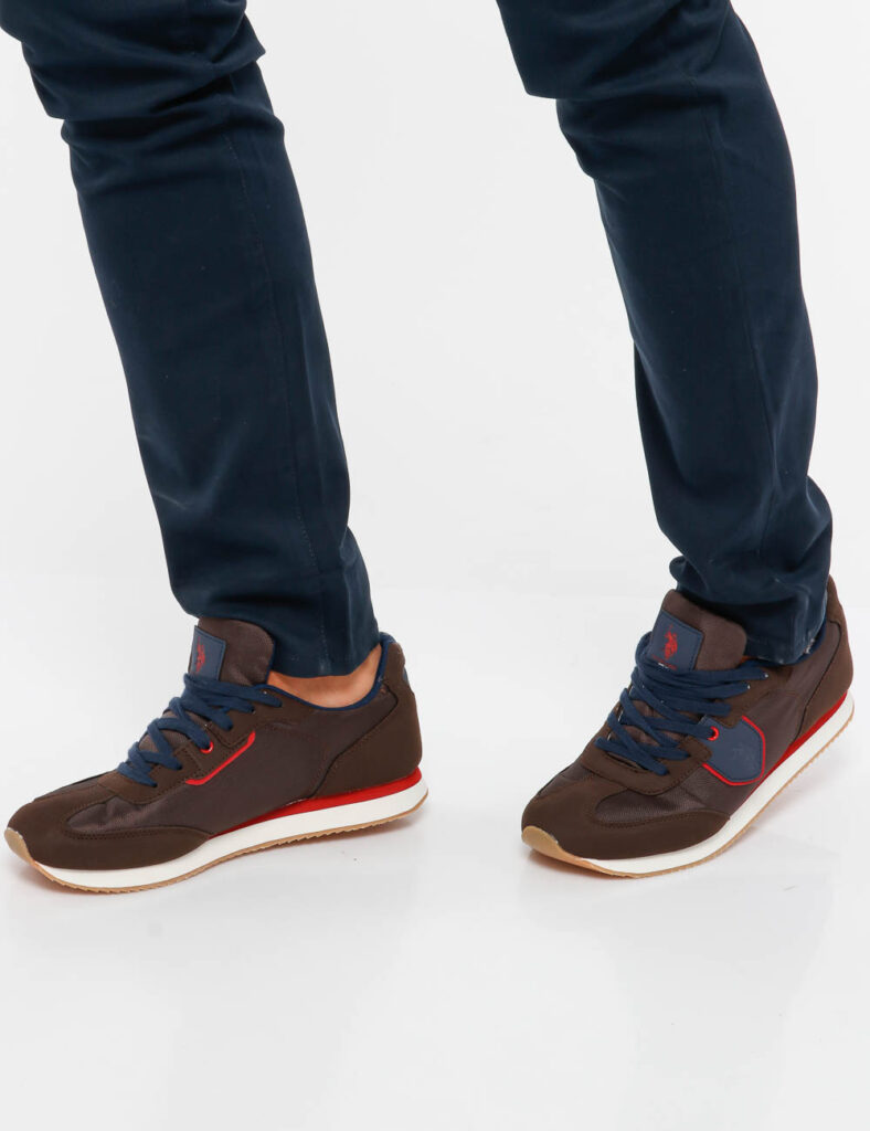 Sneakers da uomo - Scarpa U.S. Polo Assn. con dettagli a contrasto
