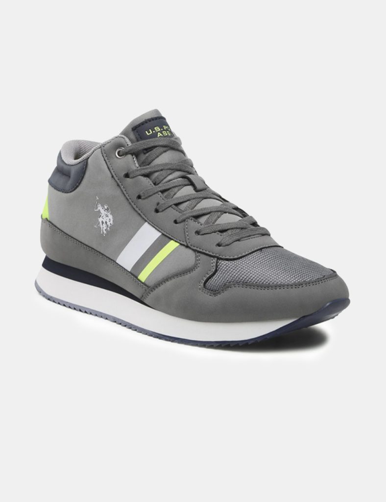 Scarpe firmate da uomo - Scarpe Us Polo grigio/giallo