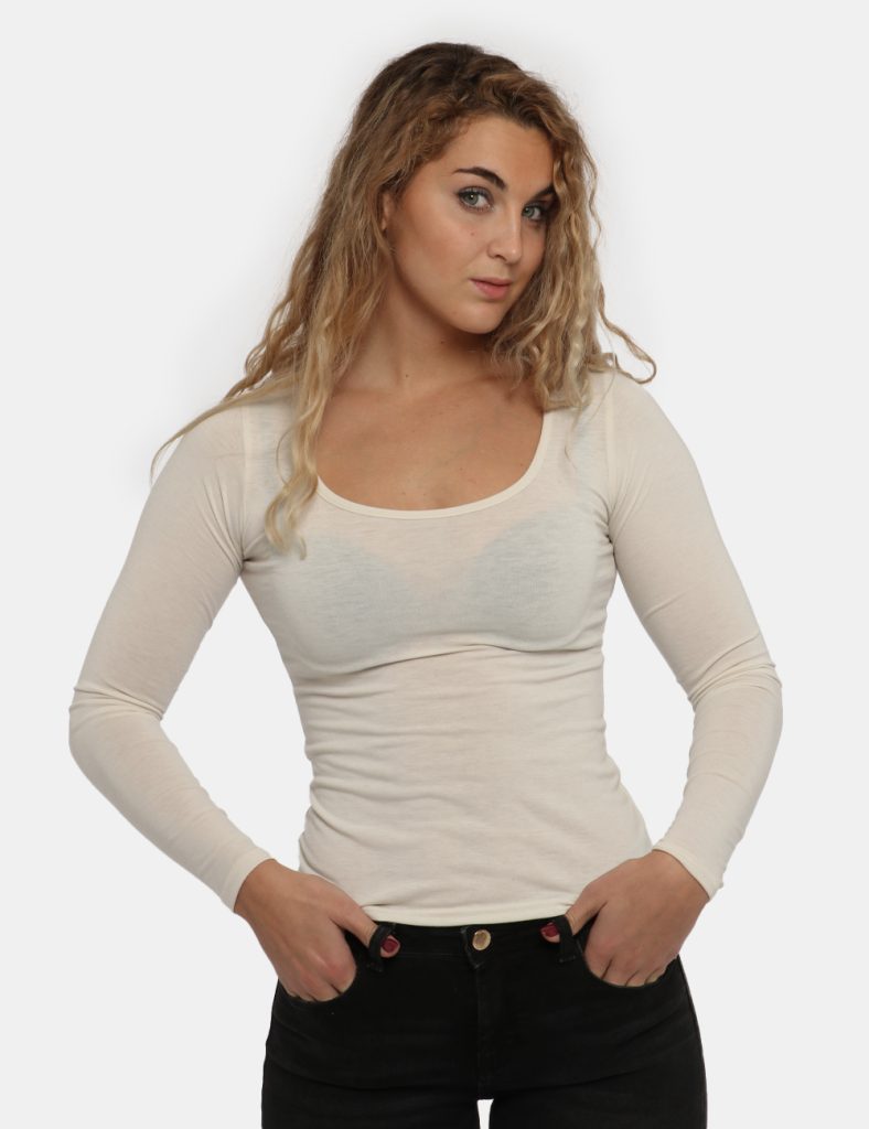 T-shirt Vougue bianco panna