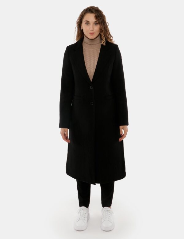 Cappotto Yes Zee lungo in misto lana - 70% poliestere - 20% Lana - 10% Altre FibreLa modella indossa la taglia S e la vestib