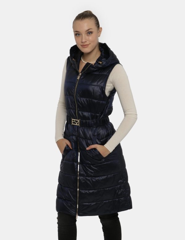 Piumino Blu Yes Zee - COMPOSIZIONE E VESTIBILITÀ:Tessuto 100% poliammide Imbottitura 90% poliestere 10% piuma La modella è a