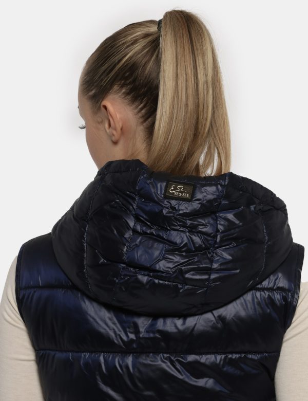 Piumino Blu Yes Zee - COMPOSIZIONE E VESTIBILITÀ:Tessuto 100% poliammide Imbottitura 90% poliestere 10% piuma La modella è a