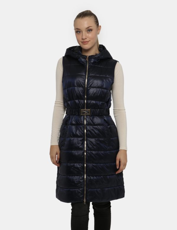 Piumino Blu Yes Zee - COMPOSIZIONE E VESTIBILITÀ:Tessuto 100% poliammide Imbottitura 90% poliestere 10% piuma La modella è a
