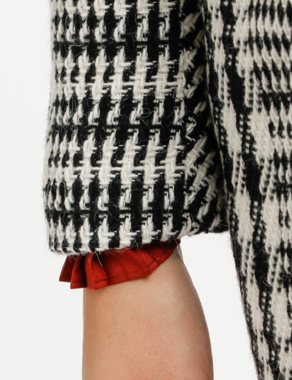 Cappotto Vougue con tasche finte - 20% lana 17% poliestere 58% acrilico 5% elastinaLa modella indossa la taglia S ed è alta