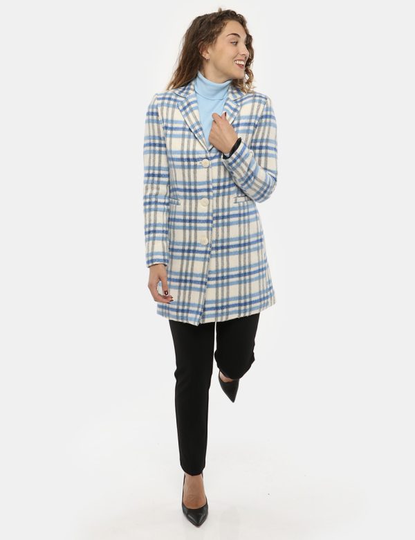 Cappotto Vogue a quadri - 100% poliestereLa modella indossa la taglia S e la vestibilità del capo è regolare. Spalle: 38cm