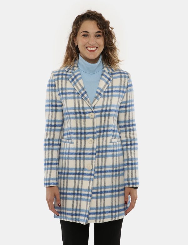 Cappotto Vogue a quadri - 100% poliestereLa modella indossa la taglia S e la vestibilità del capo è regolare. Spalle: 38cm