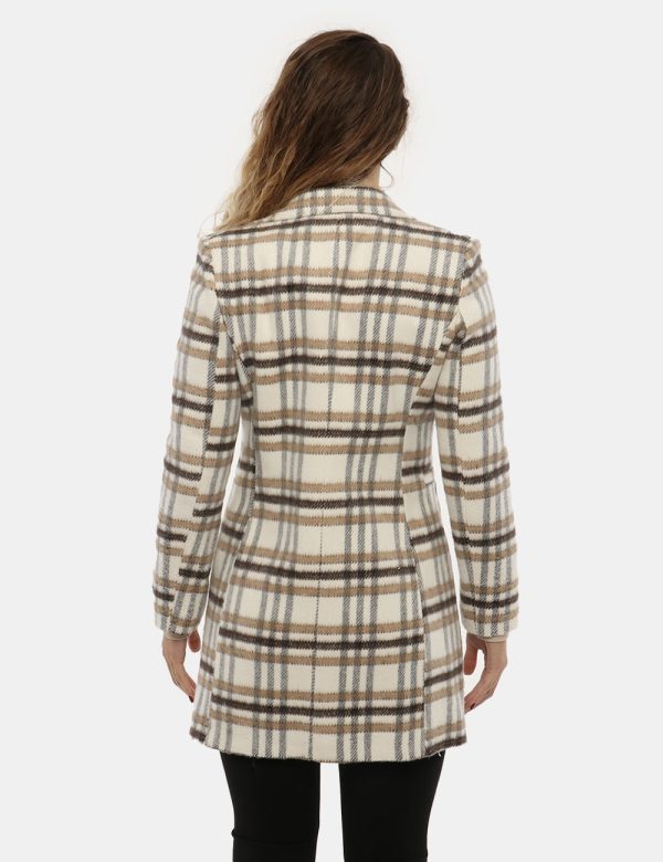 Cappotto Vogue a quadri - 100% poliestereLa modella indossa la taglia S e la vestibilità del capo è regolare. Spalle: 38cm