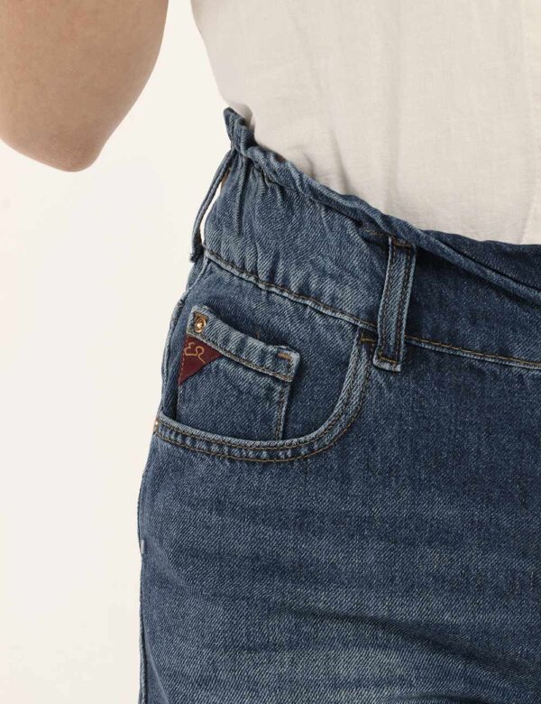 Short Yes Zee blu denim - COMPOSIZIONE E VESTIBILITÀ:100% cotoneLa modella è alta 170 cm e indossa la taglia S. La vestibili