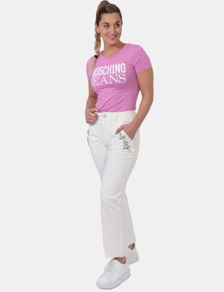 Abbigliamento donna scontato - Jeans Yes Zee Bianco