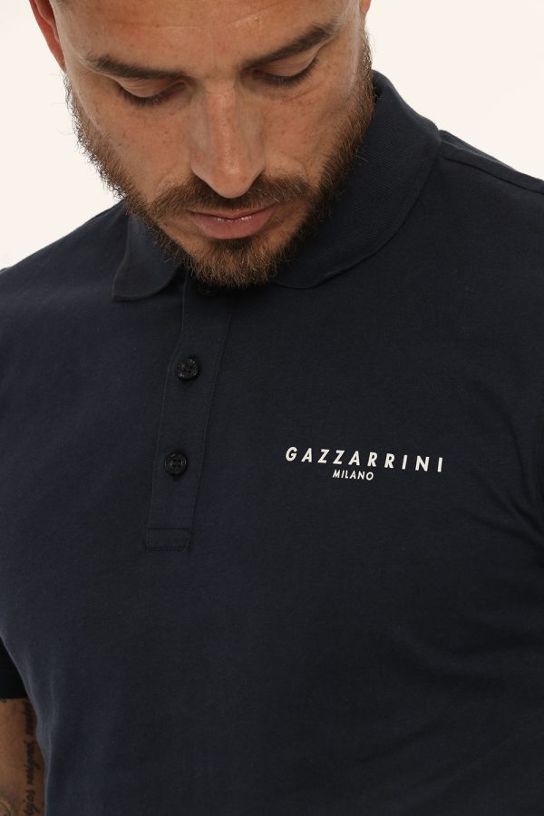 T-shirt Gazzarrini blu - COMPOSIZIONE E VESTIBILITÀ:100% cotoneIl modello è alto 178 cm e indossa la taglia L. La vestibilit