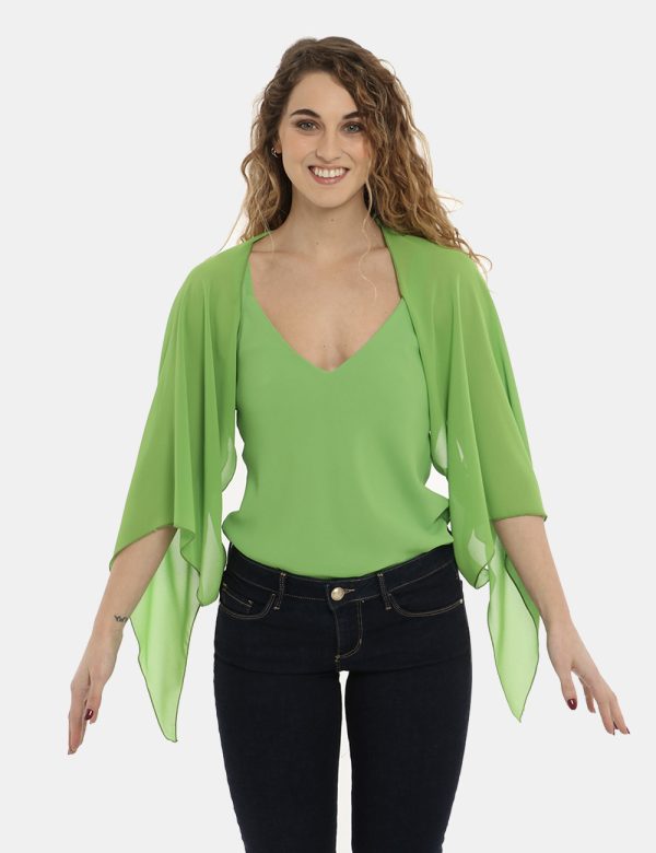 Blazer Vougue verde - COMPOSIZIONE E VESTIBILITÀ:100% poliestereLa modella è alta 170 cm e indossa la taglia S. La vestibili