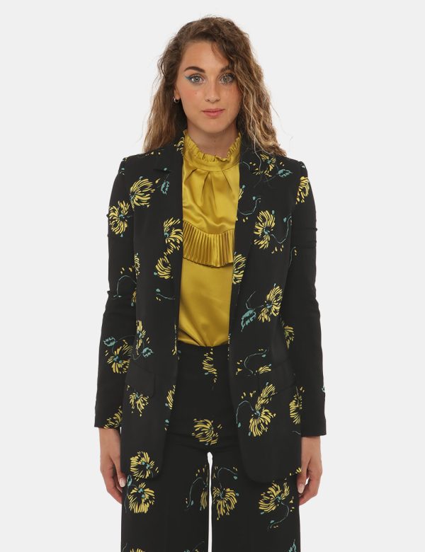 Blazer Sandro Ferrone fantasia - 100% poliestereLa modella indossa la taglia S ed è alta 170 cm e la vestibilità è regolare