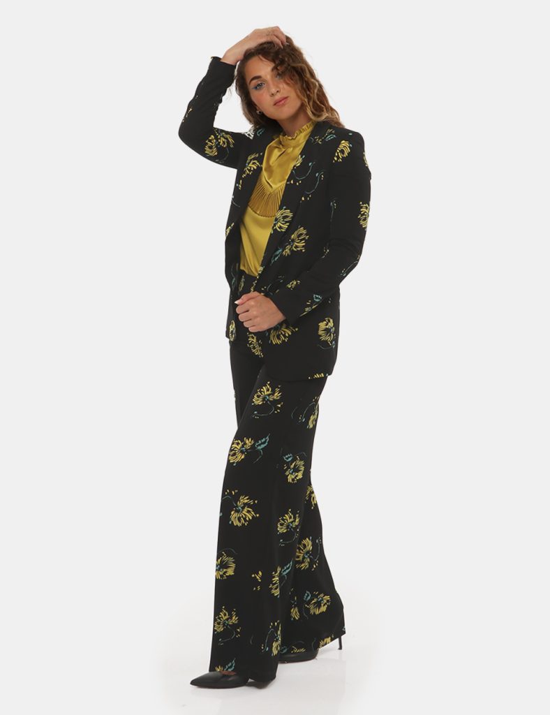 Pantalone Sandro Ferrone fantasia - 100% poliestereLa modella indossa la taglia S ed è alta 170 cm e la vestibilità è regola
