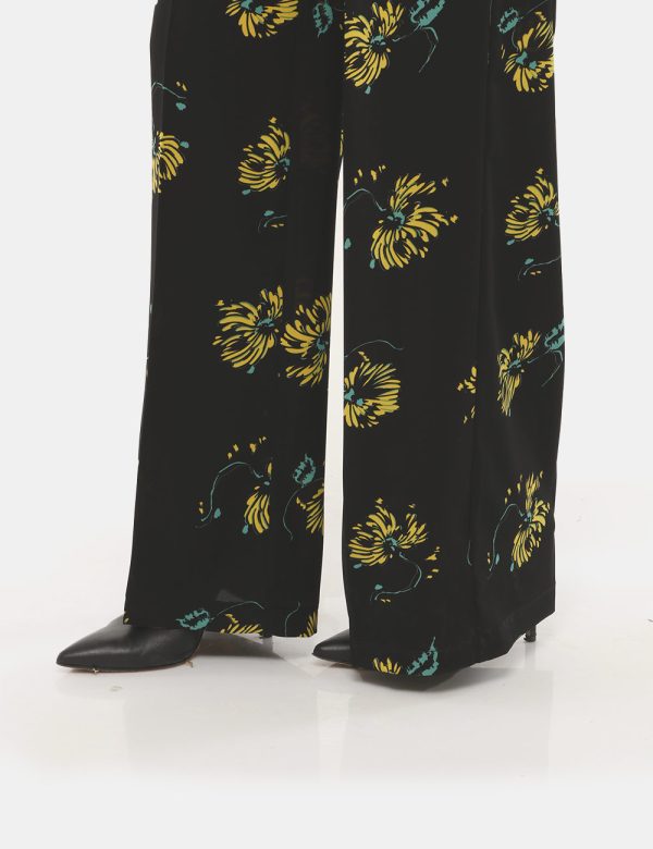 Pantalone Sandro Ferrone fantasia - 100% poliestereLa modella indossa la taglia S ed è alta 170 cm e la vestibilità è regola