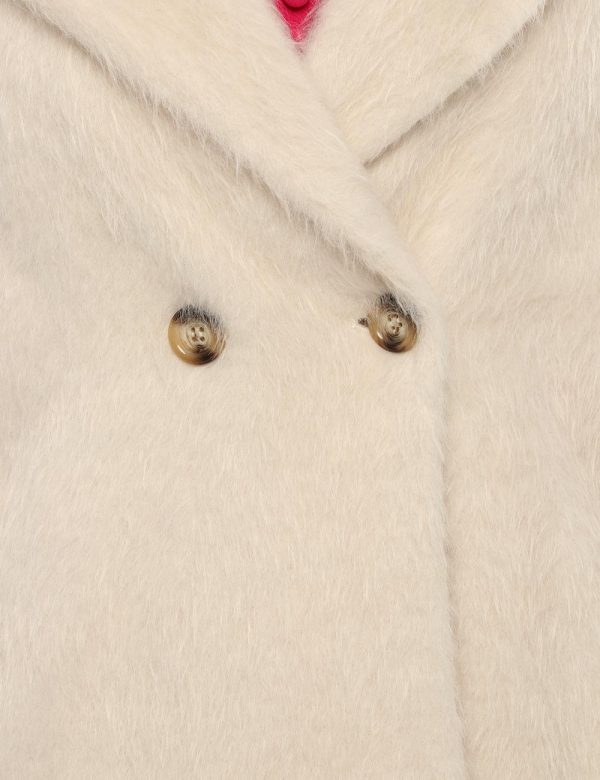 Cappotto Sandro Ferrone con bottoni - 63% acrilico 37% poliammideLa modella indossa la taglia 40 ed è alta 170 cm e la vesti