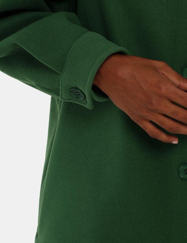 Cappotto Sandro Ferrone con bottoni - 100% poliestereLa modella indossa la taglia 40 ed è alta 170 cm e la vestibilità è reg