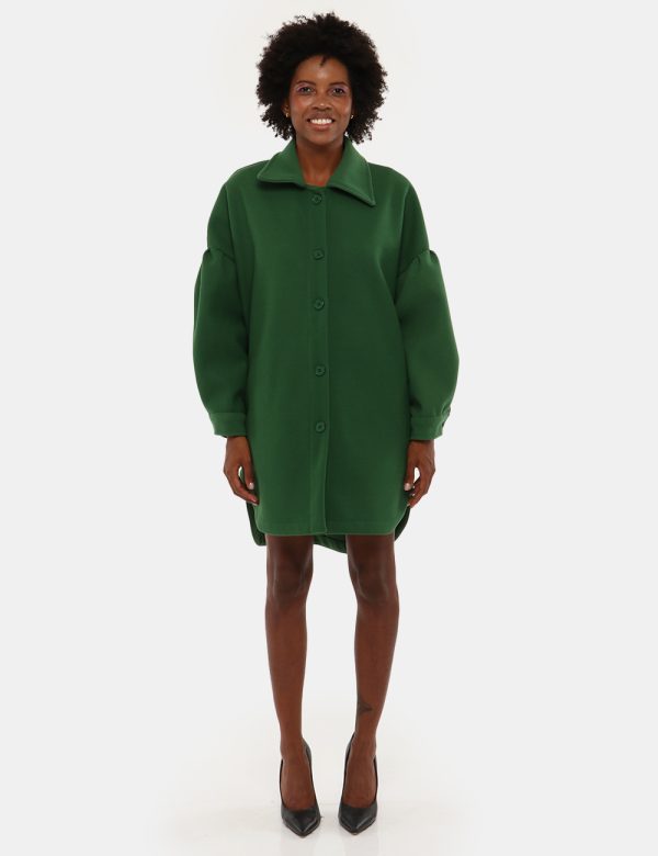 Cappotto Sandro Ferrone con bottoni - 100% poliestereLa modella indossa la taglia 40 ed è alta 170 cm e la vestibilità è reg