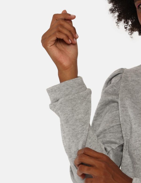 Maglione Sandro Ferrone con spalla arricciata - 95% poliestere 5% elastinaLa modella indossa la taglia S ed è alta 170 cm e