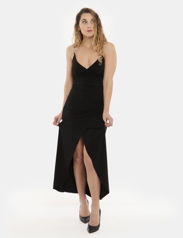 Vestito Vougue nero - COMPOSIZIONE E VESTIBILITÀ:95% poliestere 5% elastanemodella e vestibilità.CONSIGLI DI STILE:Abito lun