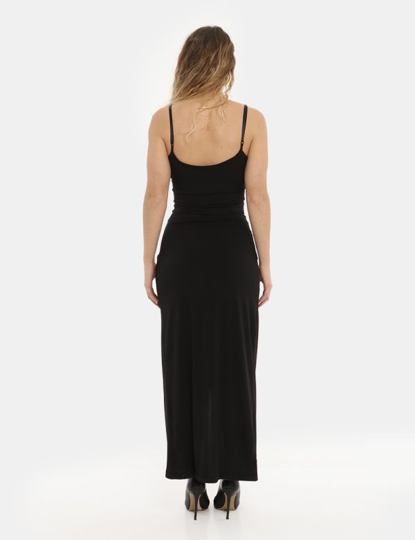 Vestito Vougue nero - COMPOSIZIONE E VESTIBILITÀ:95% poliestere 5% elastanemodella e vestibilità.CONSIGLI DI STILE:Abito lun