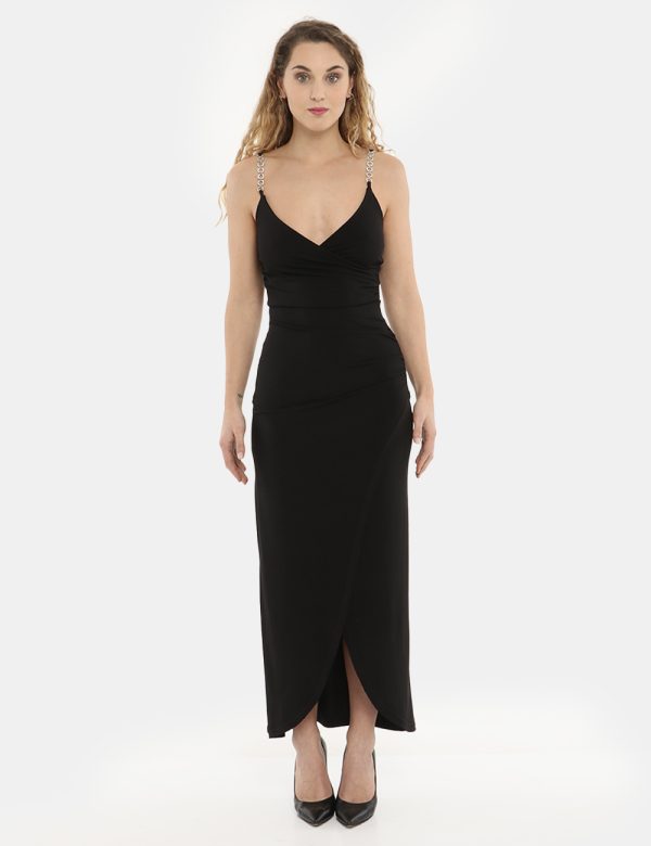 Vestito Vougue nero - COMPOSIZIONE E VESTIBILITÀ:95% poliestere 5% elastanemodella e vestibilità.CONSIGLI DI STILE:Abito lun