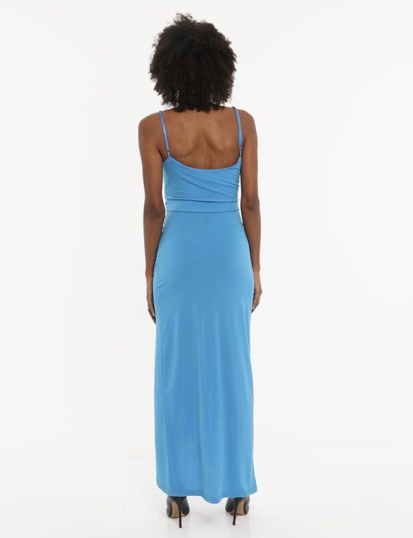 Vestito Vougue azzurro turchese - COMPOSIZIONE E VESTIBILITÀ:95% poliestere 5% elastanemodella e vestibilità.CONSIGLI DI STI