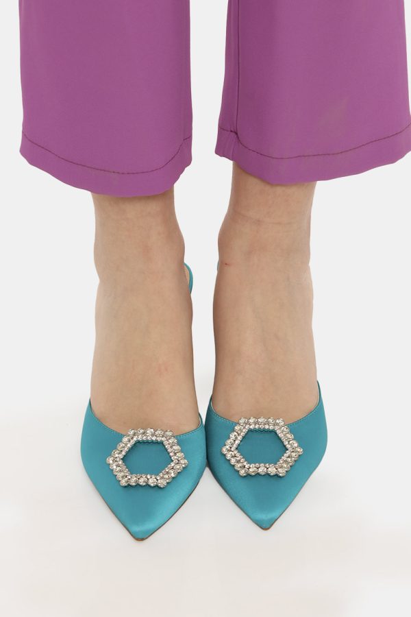 Scarpe Steve Madden azzurre - COMPOSIZIONE E VESTIBILITÀ:Tessuto e altri materialiLa modella calza il numero 9 corrispondent