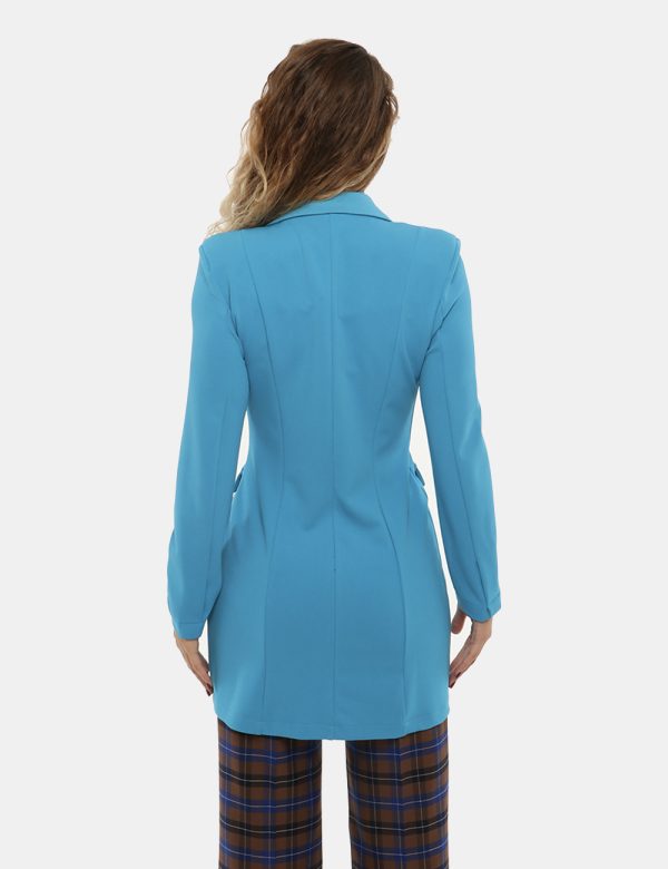 Blazer Vougue in crepe scuba in coordinato - 95% poliestere 5% elastanLa modella indossa la taglia S e la vestibilità del ca
