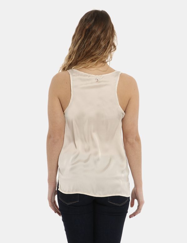 Top Yes Zee canotta écru - COMPOSIZIONE E VESTIBILITÀ:100% poliestereLa modella è alta 170 cm e indossa la taglia S. La vest