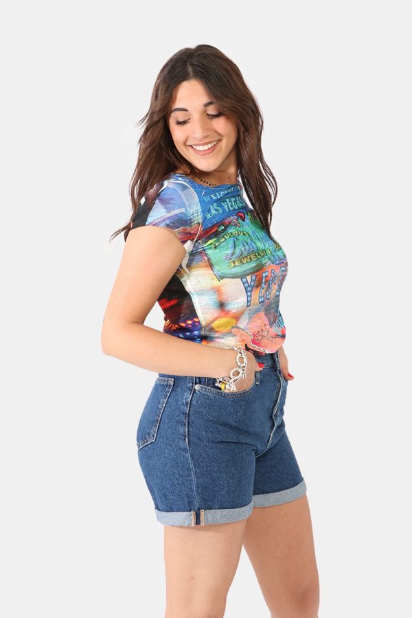 T-shirt Yes Zee fantasia - COMPOSIZIONE E VESTIBILITÀ:100% poliestereLa modella è alta 161 cm e indossa la taglia S. La vest