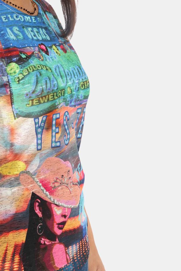 T-shirt Yes Zee fantasia - COMPOSIZIONE E VESTIBILITÀ:100% poliestereLa modella è alta 161 cm e indossa la taglia S. La vest