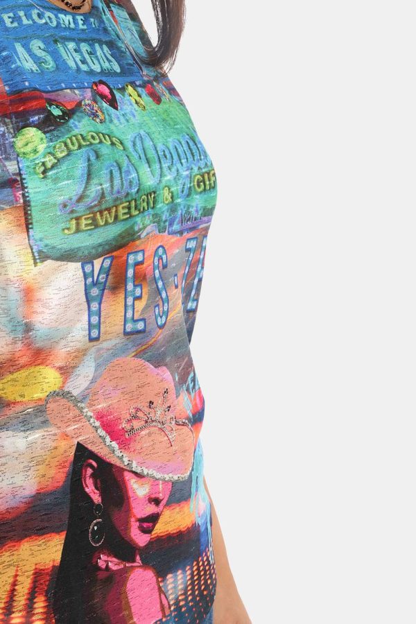T-shirt Yes Zee fantasia - COMPOSIZIONE E VESTIBILITÀ:100% poliestereLa modella è alta 161 cm e indossa la taglia S. La vest