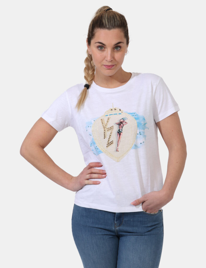 Yes Zee donna outlet - T-shirt Yes Zee Bianco