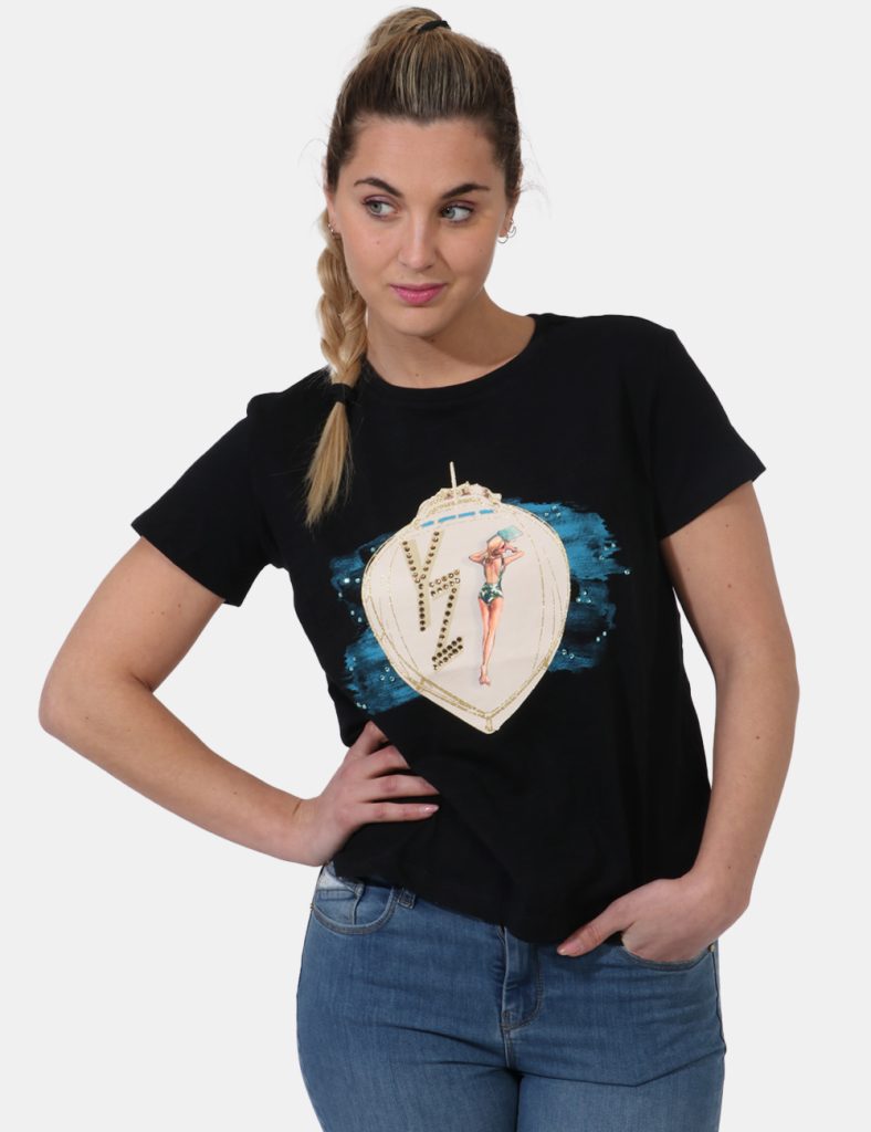 Yes Zee donna outlet - T-shirt Yes Zee Nero