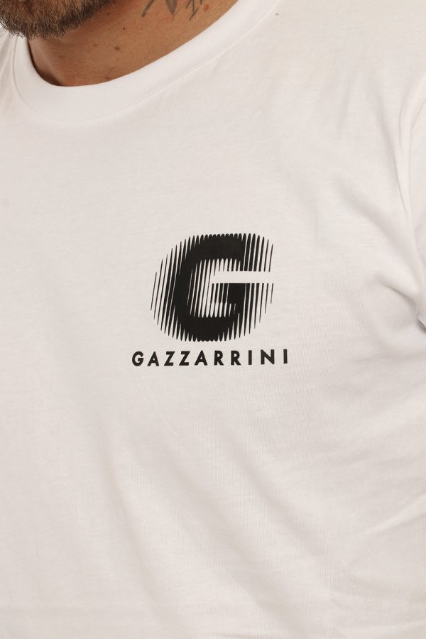 T-shirt Gazzarrini bianco - COMPOSIZIONE E VESTIBILITÀ:100% cotoneIl modello è alto 178 cm e indossa la taglia L. La vestib