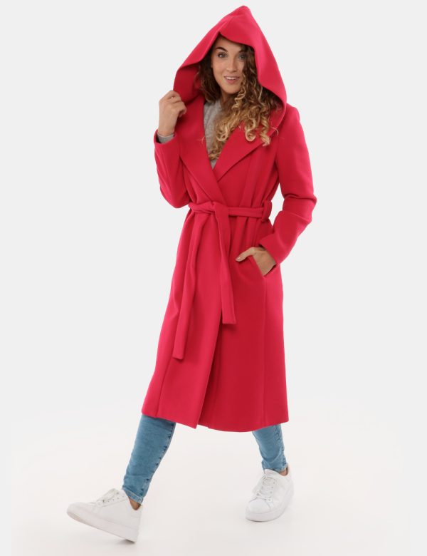 Cappotto Vougue lungo con cappuccio - 100% poliestereLa modella indossa la taglia S e la vestibilità del capo è regolare. Sp