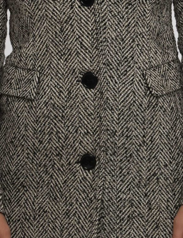 Cappotto Vougue perla - COMPOSIZIONE E VESTIBILITÀ:92% poliestere 8% viscosaLa modella è alta 170 cm e indossa la taglia S.