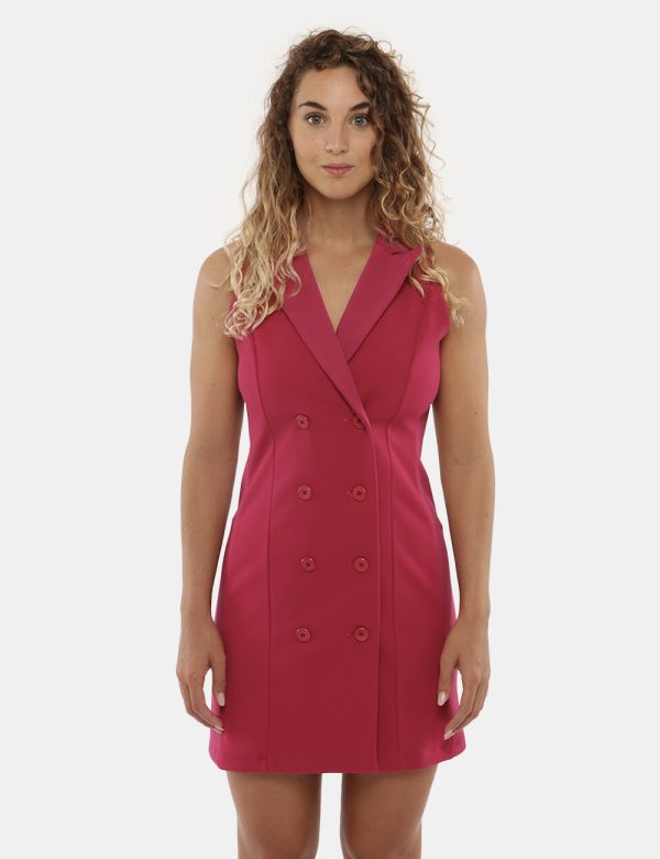 Vestito Vougue doppio petto - 95% poliestere 5% elastinaLa modella indossa la taglia S e la vestibilità è regolare. Lunghezz