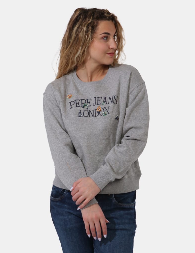 Pepe jeans donna outlet - Felpa Pepe Jeans Grigio