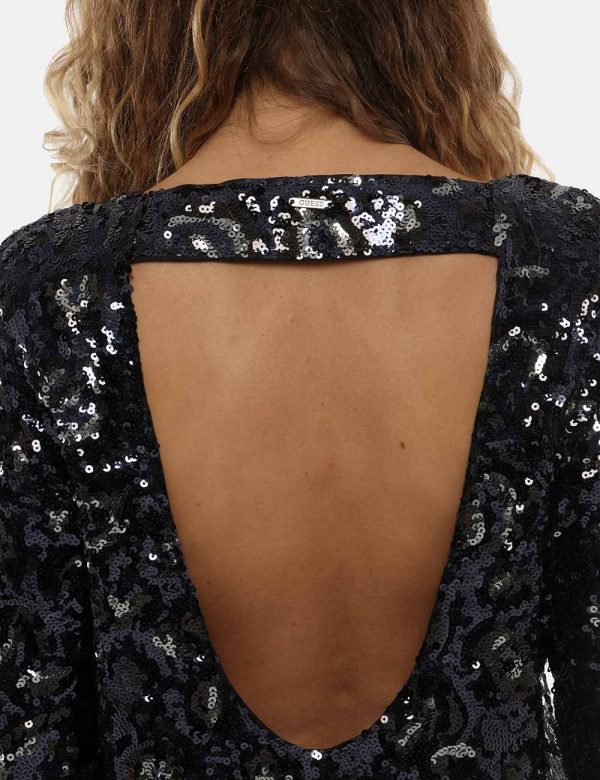 Vestito Guess con pailettes - 95% poliestere 5% elastinaLa modella indossa la taglia S ed è alta 168 cm e la vestibilità è r