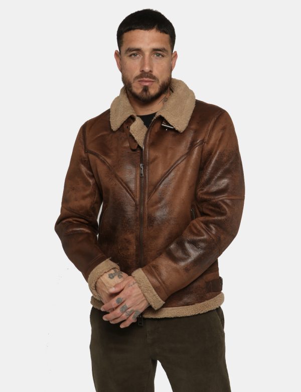 Giubbino D Industry marrone - COMPOSIZIONE E VESTIBILITÀ:100% poliestere (esterno) 100% poliestere (interno)Il modello è al