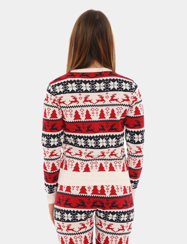 Maglia Only fantasia natalizia con completo - 88% poliestere 12% nylonLa modella indossa la taglia S e la vestibilità del ca