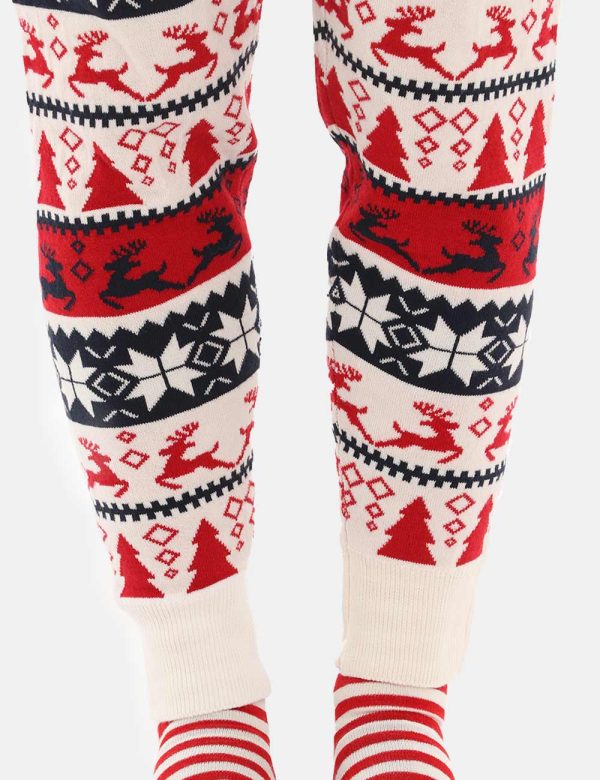 Pantalone Only fantasia natalizia con completo - 88% poliestere 12% nylonLa modella indossa la taglia S e la vestibilità del