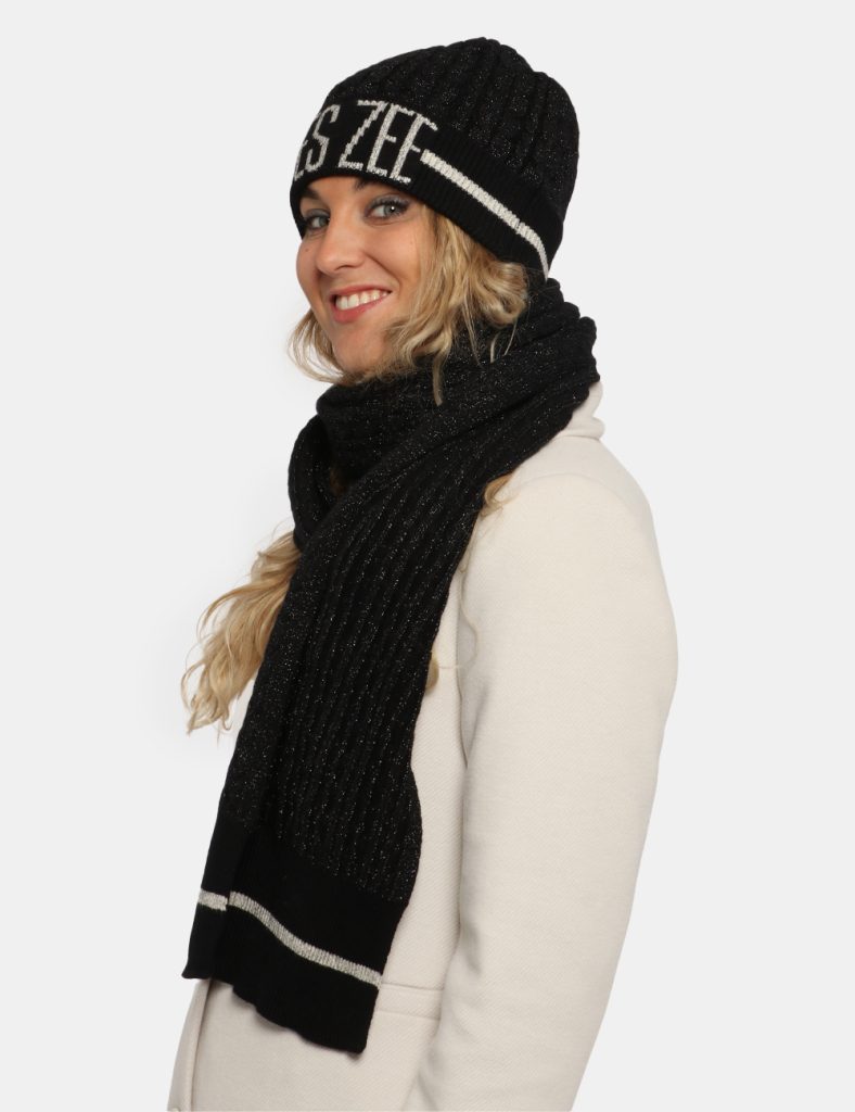 Yes Zee donna outlet - Set cappello sciarpa Yes Zee nero