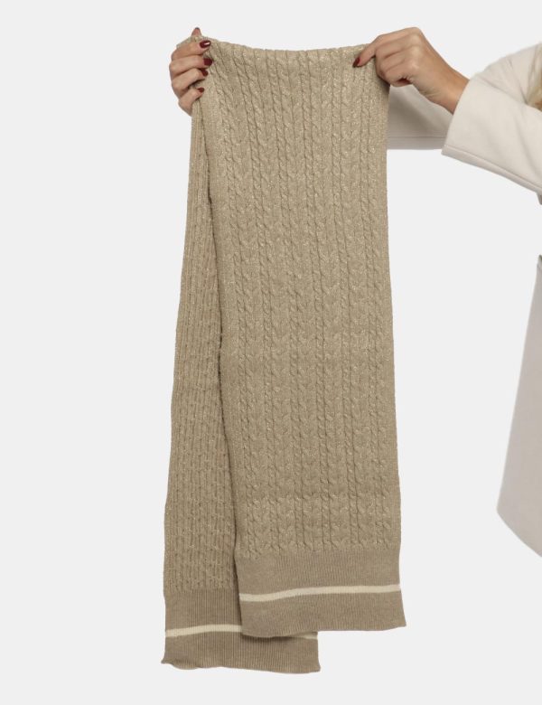 Set cappello sciarpa Yes Zee rosa beige tortora - COMPOSIZIONE E VESTIBILITÀ:40% poliestere 38% viscosa 15% poliammidica 7%