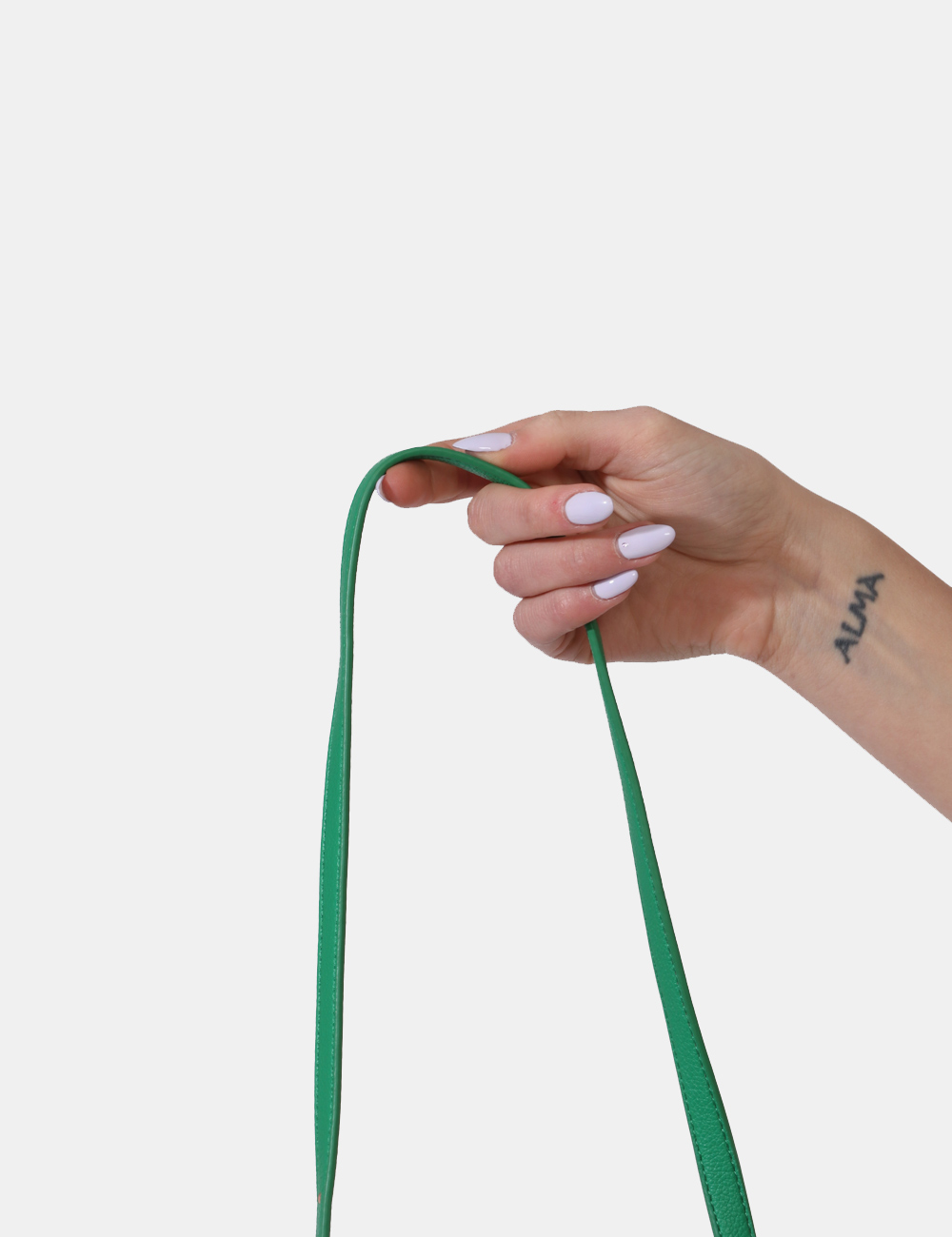 Z202E0-020A-SU_VERDE_PE24_2 Borsa Caractere Verde - Borsa a tracolla di piccole dimensioni in simil pelle ed in total verde. La bag si compone di unico